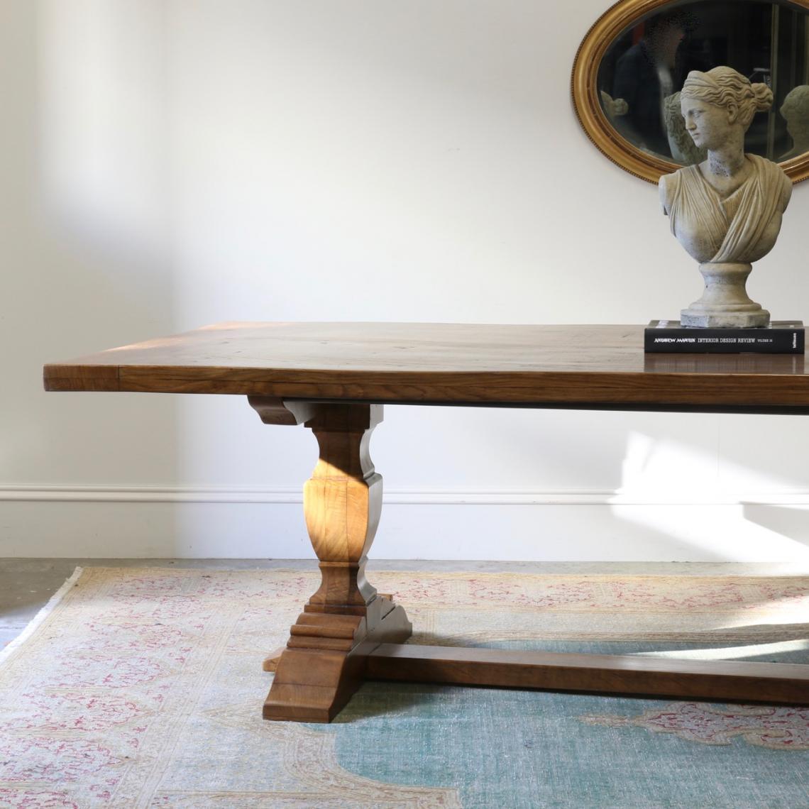 116-07 - Pedestal Refectory Table // JS Editions